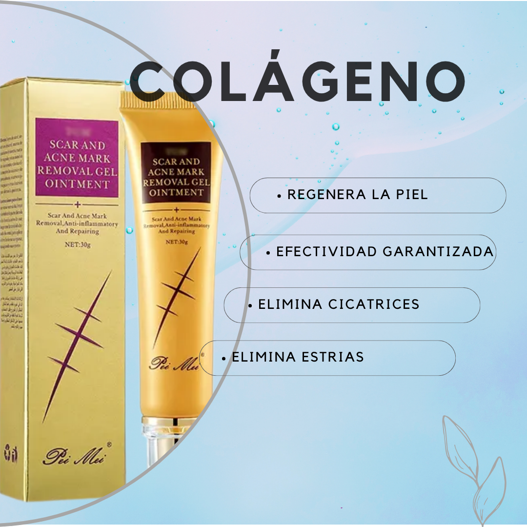 Gel restaurador de Colágeno para cicatrices y estrias