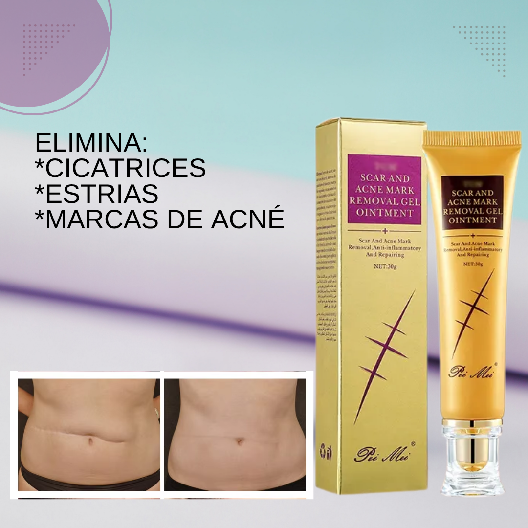 Gel restaurador de Colágeno para cicatrices y estrias