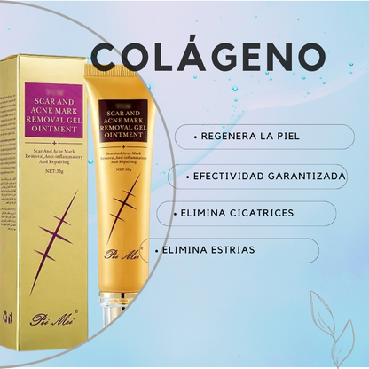 Gel restaurador de Colágeno para cicatrices y  estrias