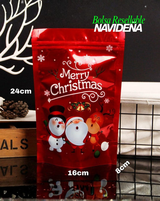 Bolsas de Navidad Resellables PACK 50 UND